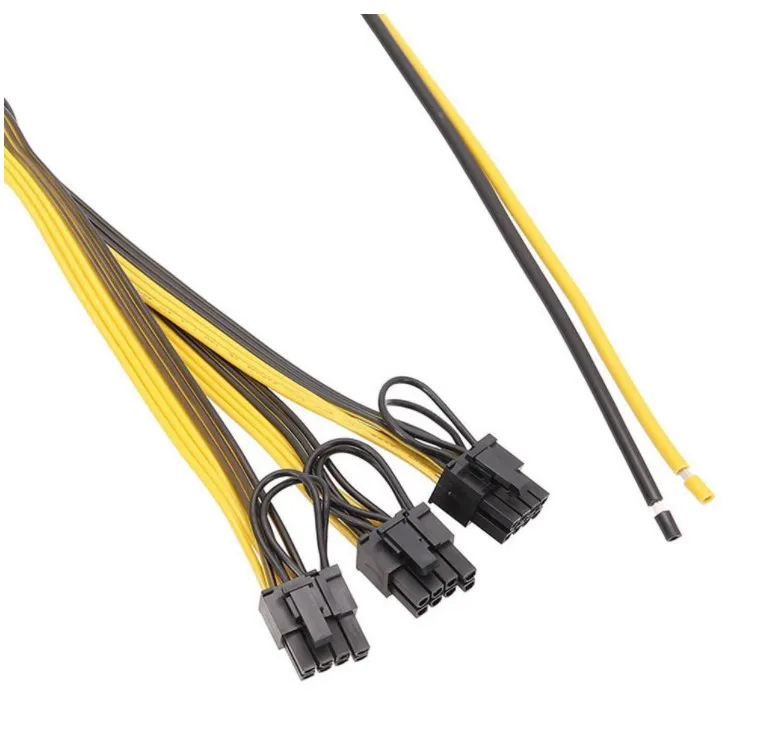 Кабель питания 8Pin 6 + 2 Pin карты линии 1 до 3 адаптер кабель PIC18F46K20-I/PT18AWG 50 см 3*20 изготовленных на