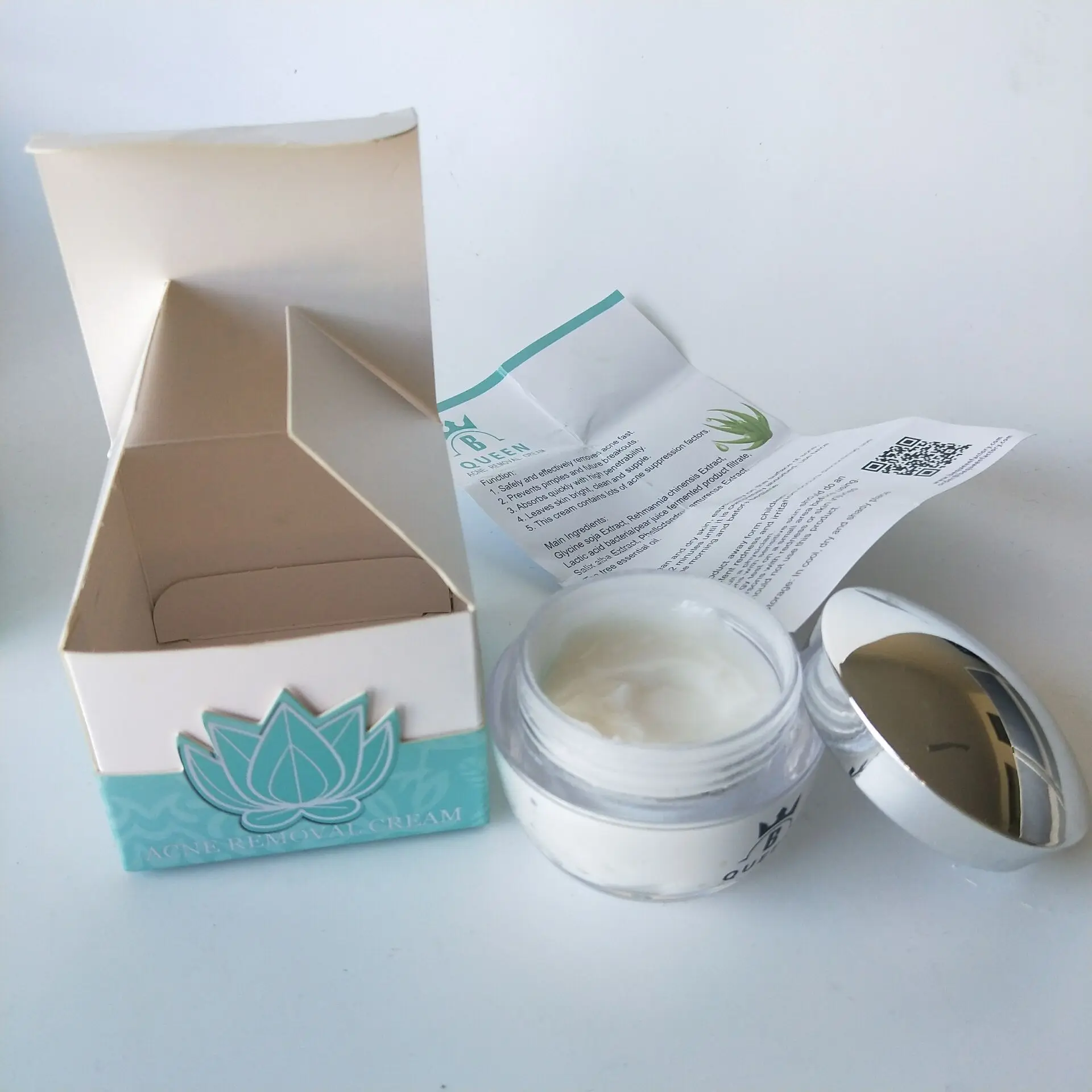 Safe & Natural Herbal Formula  private label anti acne goji skin care acne cream