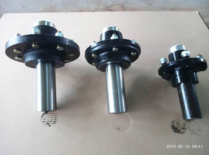 Trailer Spare Parts Square Trailer Axle 1500kg With Brake Caliper