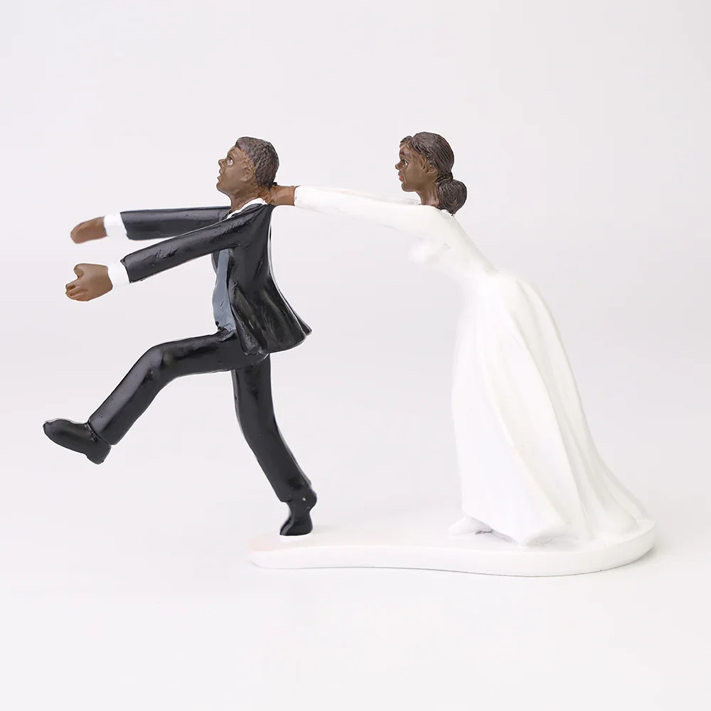 Weddingstar Romantic Dip Dancing Bride and Groom Couple Figurine for Cakes Customizable/