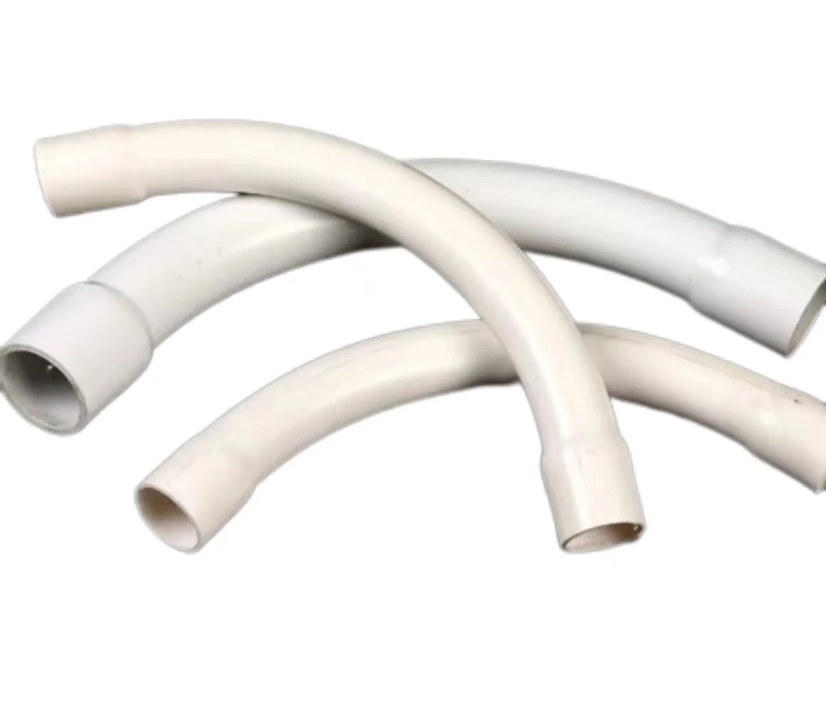 Crescent Moon Elbow  Pvc Electrical Conduit Pipe Fittings 45 and 90 Degree Bend Elbow