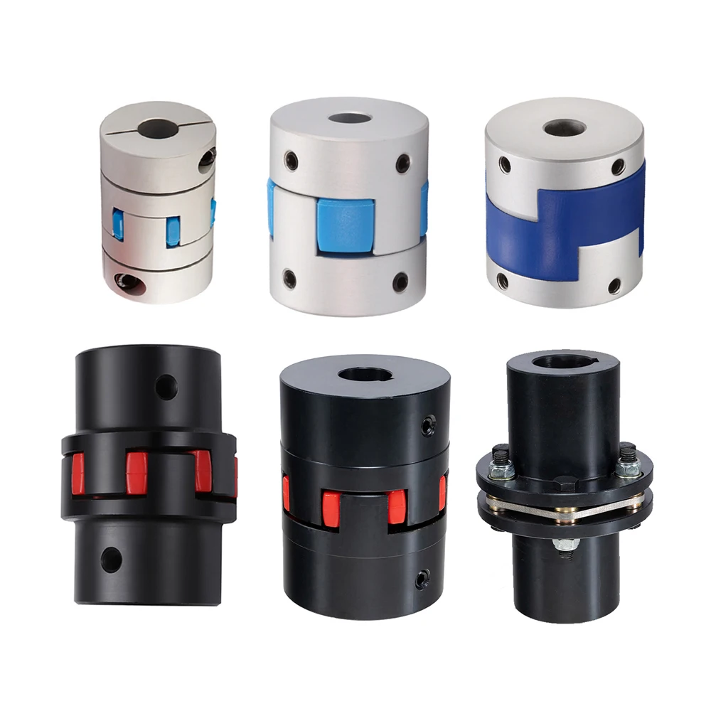 Steel or Steel Stainless or Aluminum Flexible Jaw GE/GR GS Rotex Type Coupling with Keyway and PU Spider shaft coupling