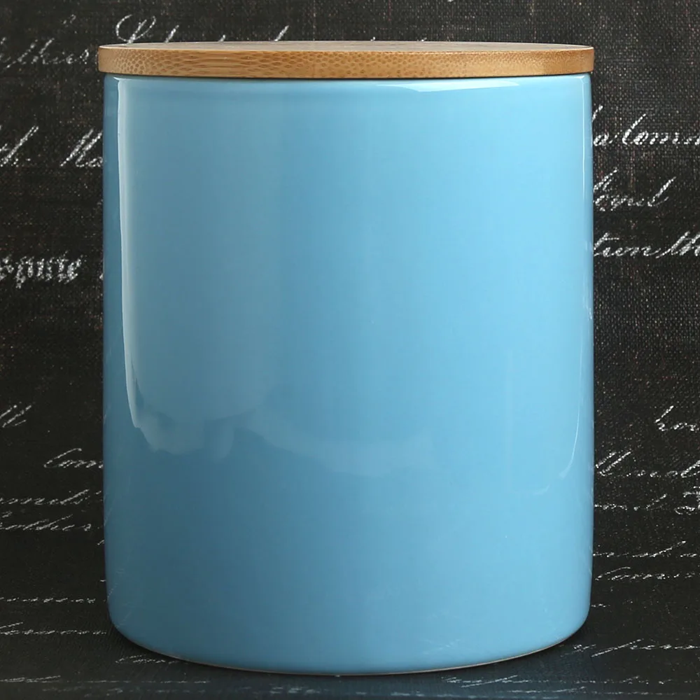 48oz Ceramic Porcelain Dolomite Custom Design Coffee Bean Canister Jar Container Storage Sets