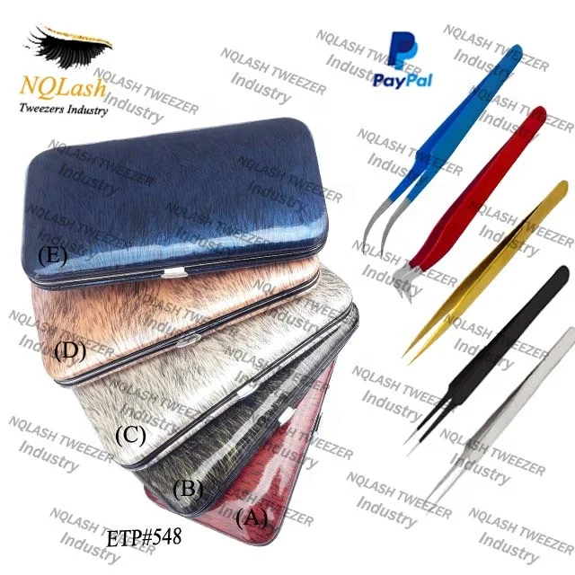 New Amazing Style Magnetic kit For Eyelash Tweezers / Beautiful Attractive Color Eyelash Extension Tweezers kit / Customer Name