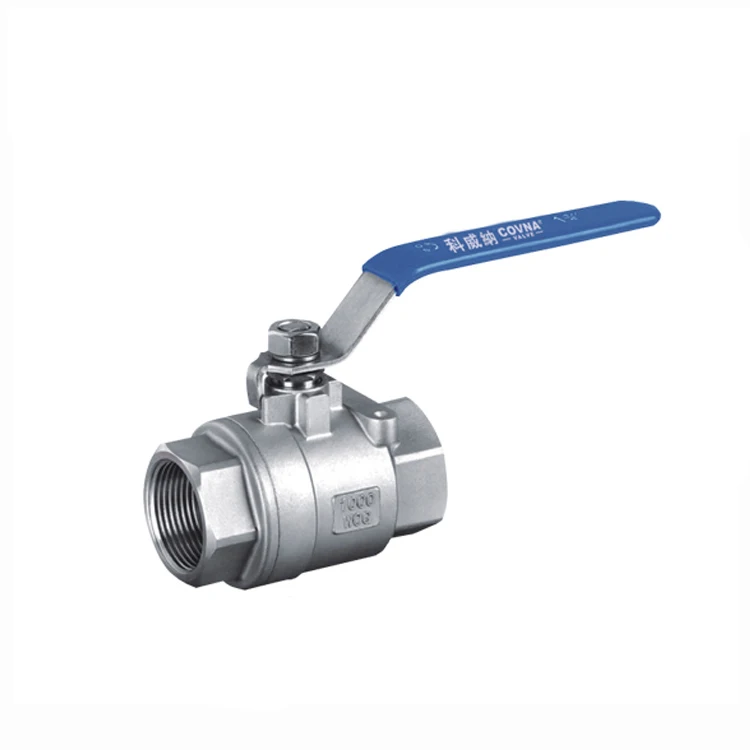 COVNA Ball Valve G NPT Threaded Full Port 2 Inch 2 PCS PN10 Handle Stainless Steel CF8 CF8M Ball Valve