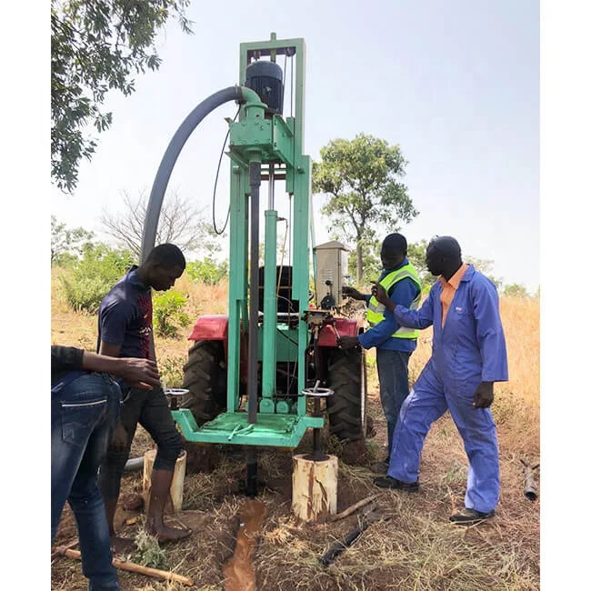 100m 120m Portable small tractor mounted water well drilling rig mining machinery