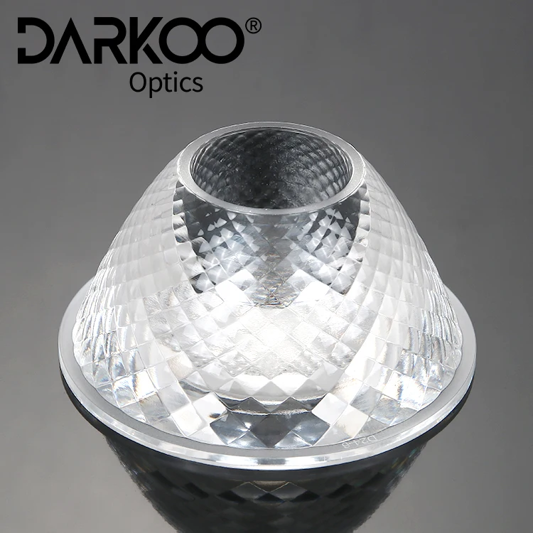 Spot Track Lighting Optical Manufacturer Lens Round Plastic Led Light Lens Custom 30-Deg Angle 3030 24 Degree 5050 Pc Light Lens