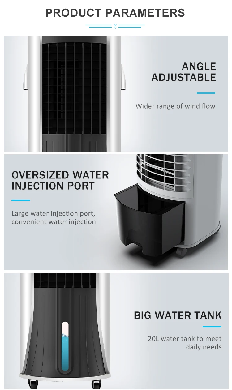 Retro Art Personal Evaporative Cooler and Humidifier, Portable air cooler, Desktop cooling Fan