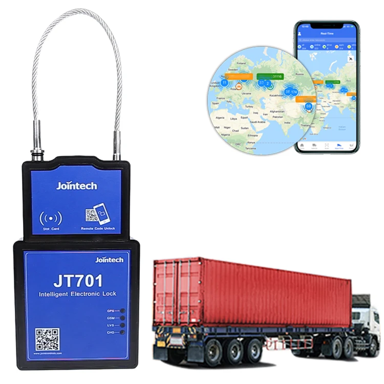 Asset Tracking Jointech JT701D Security GPS Smart Padlock Container Truck Electronic Seal GPS Tracker Wireless Cargo
