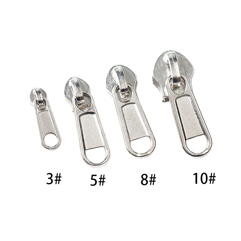 Wholesale non lock zipper head nylon zipper pulls and slider
