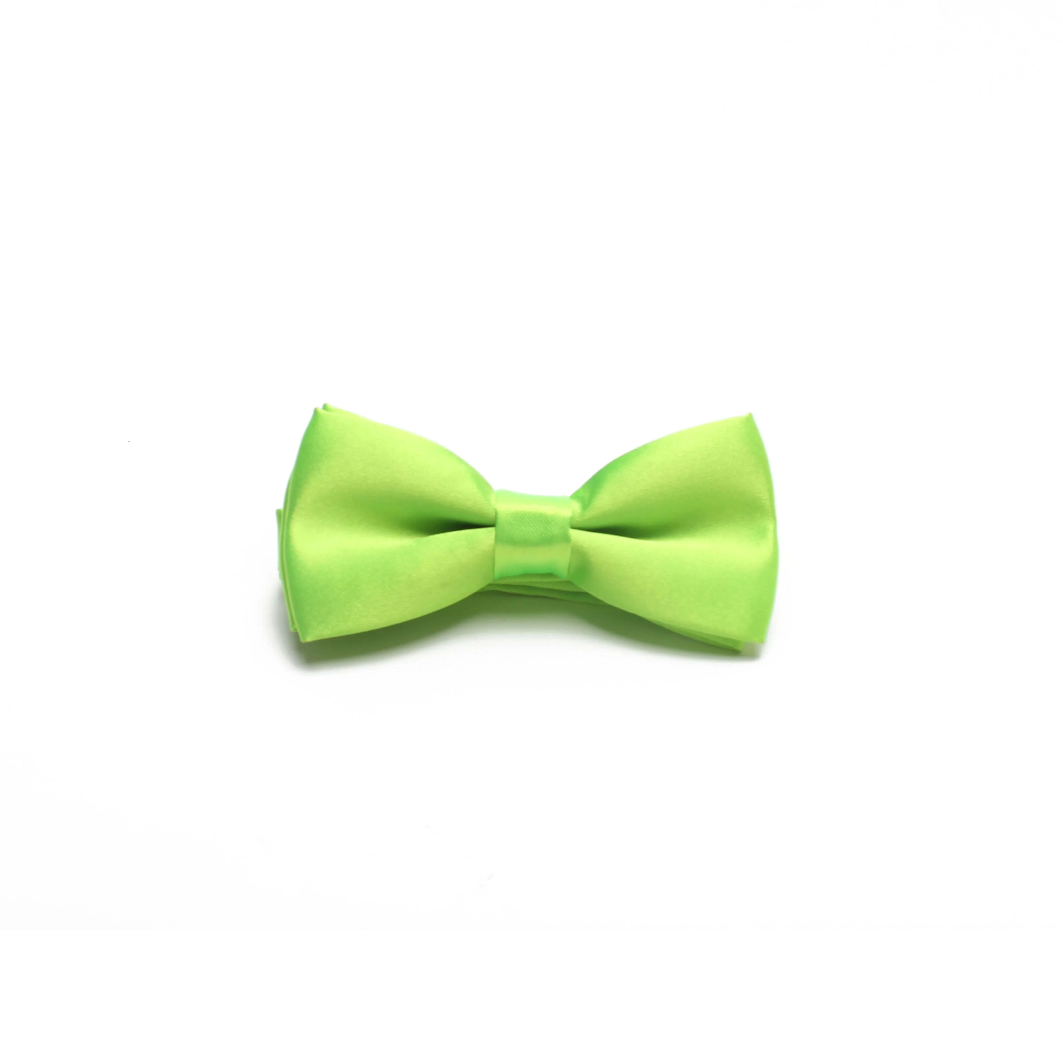 Polyester Satin Plain Dyed Self Tie Bow Ties for Wedding Bowtie
