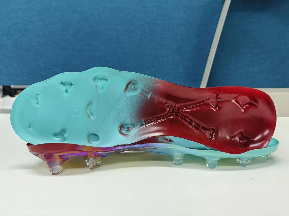 BSCI Manufacturer Electroplating football boots soles TPU soccer sole outsoles