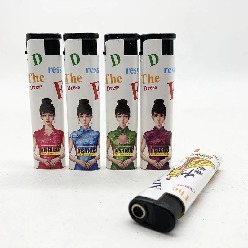 Cheapest Black Slim Wrapper Cigarette Lighter Windproof Popular in Indian Nepal