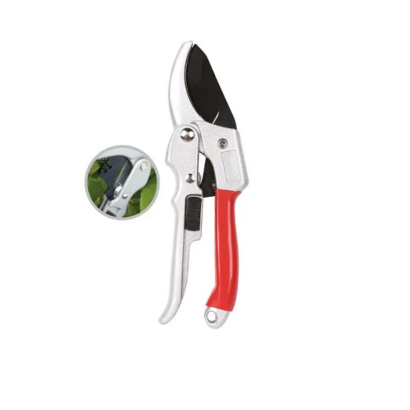 Professional gardening equipment pruning shears hand scissors anvil pruner ratchet pruners with alloy steel blades