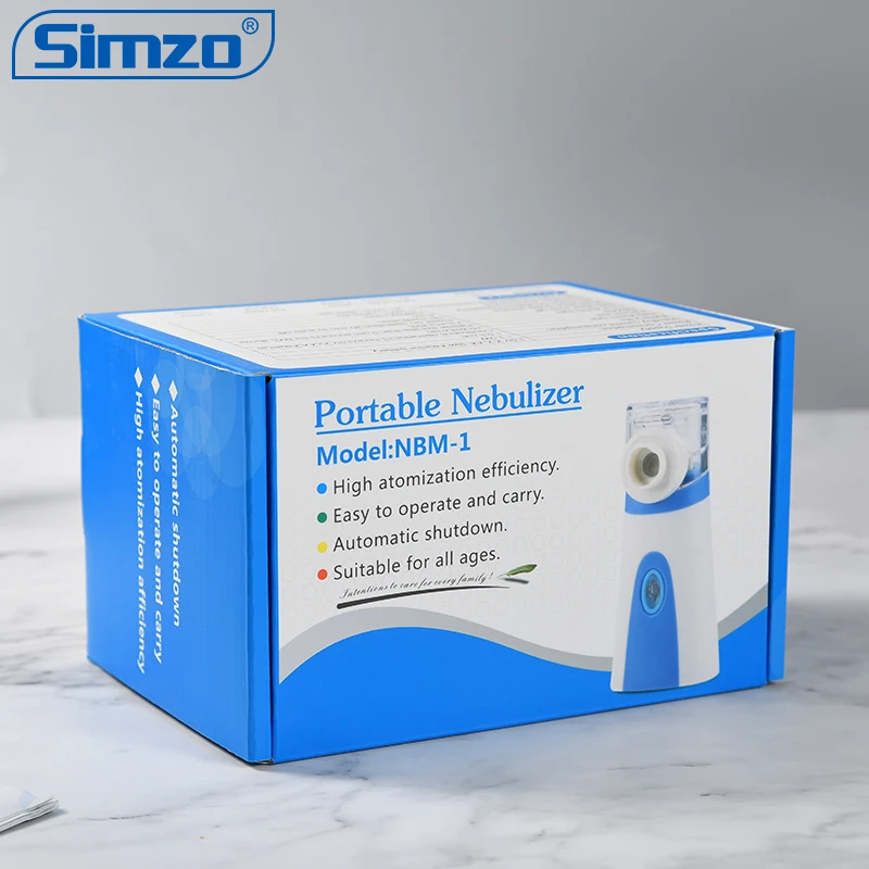 
2020 Amazon Hot Selling High Flow Nebulizer Factory Sell White Noise Machine Emergency Inhaler Mesh Nebulizer For Home-using 