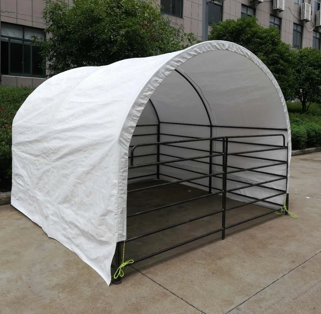 Portable Steel Livestock Shed Used Condition for Poultry Sheep Chickens Farm Home Retail Use