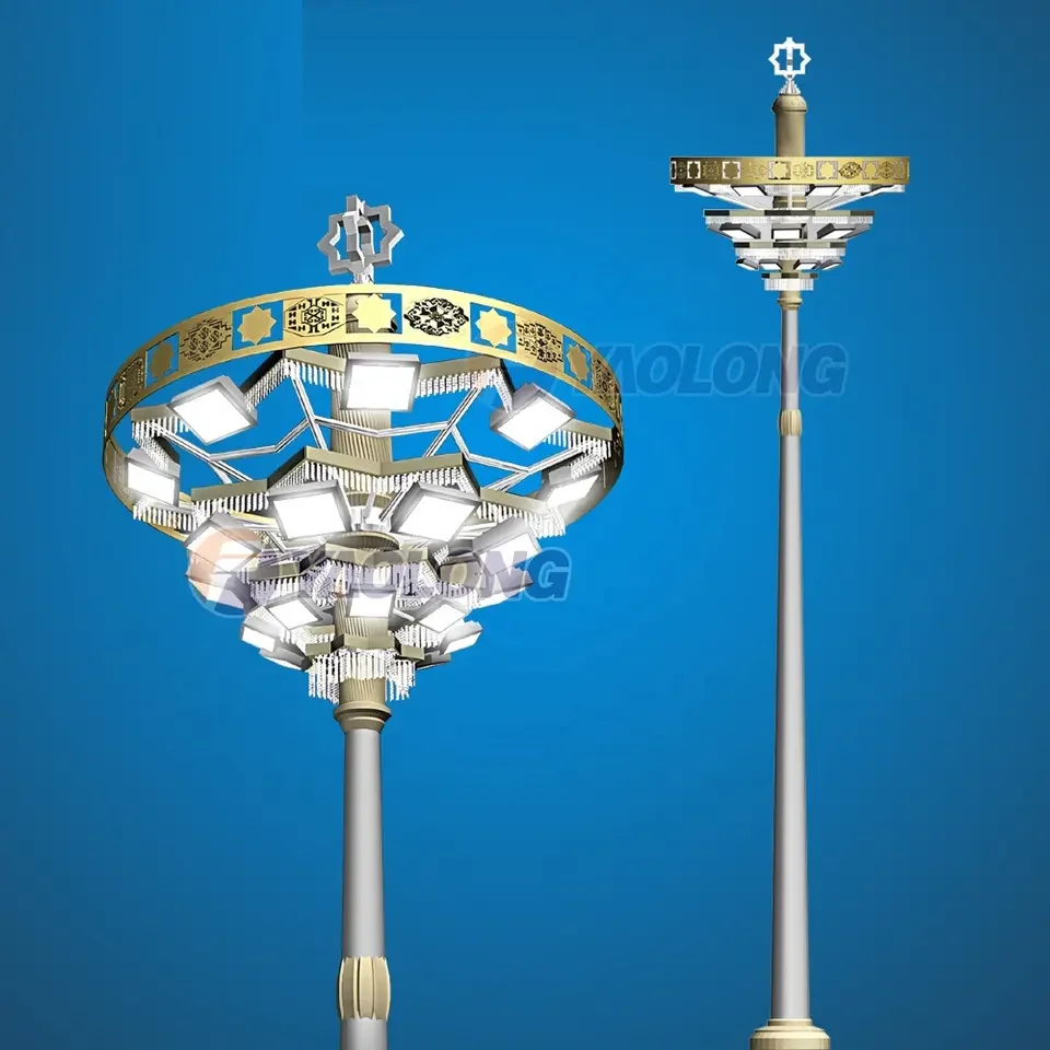 15M 18M 20M 25M 30M 35M 40M Meter High Mast Light Pole Football Stadium Lamp for Sport Golf Court