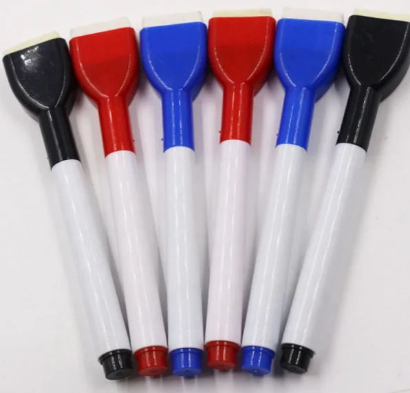 Custom Logo Low Odor Non-toxic Multi-color Whiteboard Marker Pens With Magnetic And Eraser Dry Erase Marker