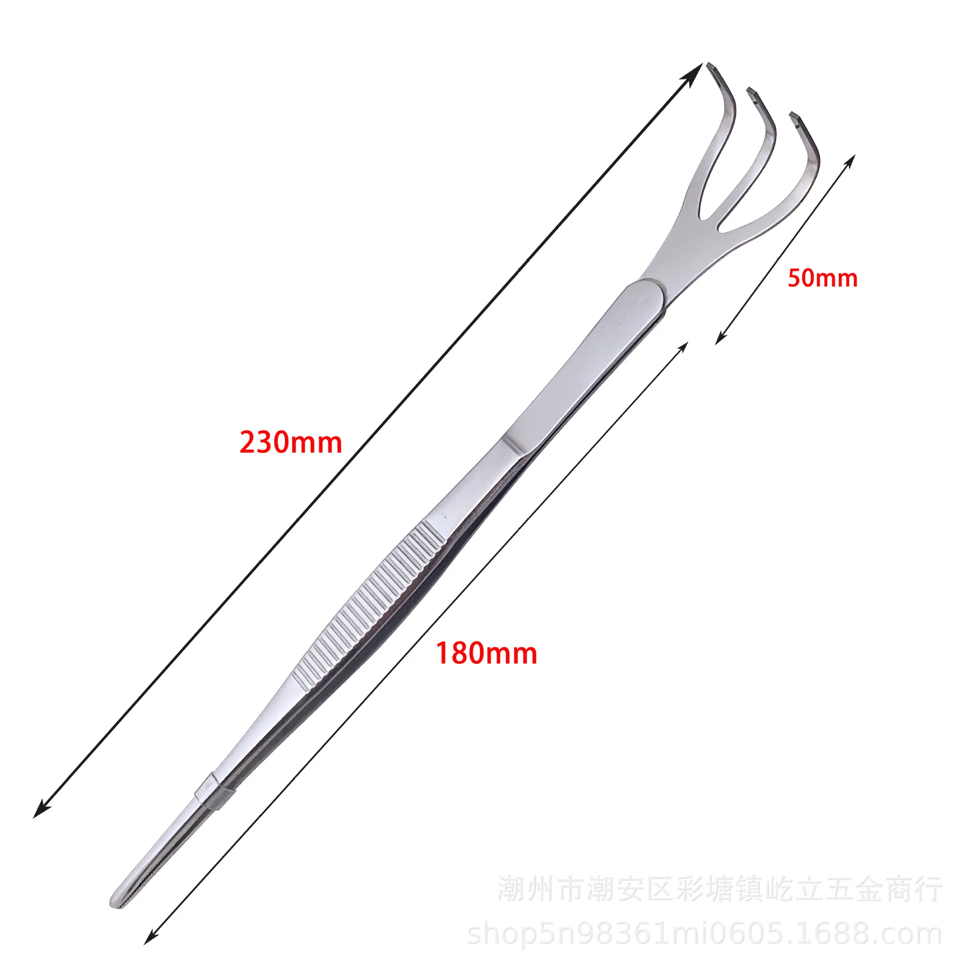Factory Wholesale Gardening Dead Leaves Cleaning Stainless Steel Gardening Rake Gardening Bonsai Elbow Tweezers