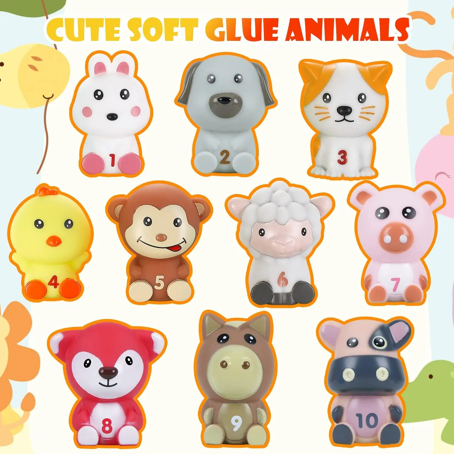 Farm Animals Finger Puppets Baby Montessori Toys Baby Educational Toys Montessori Farm Animals Toy Set For Kids Toddlers