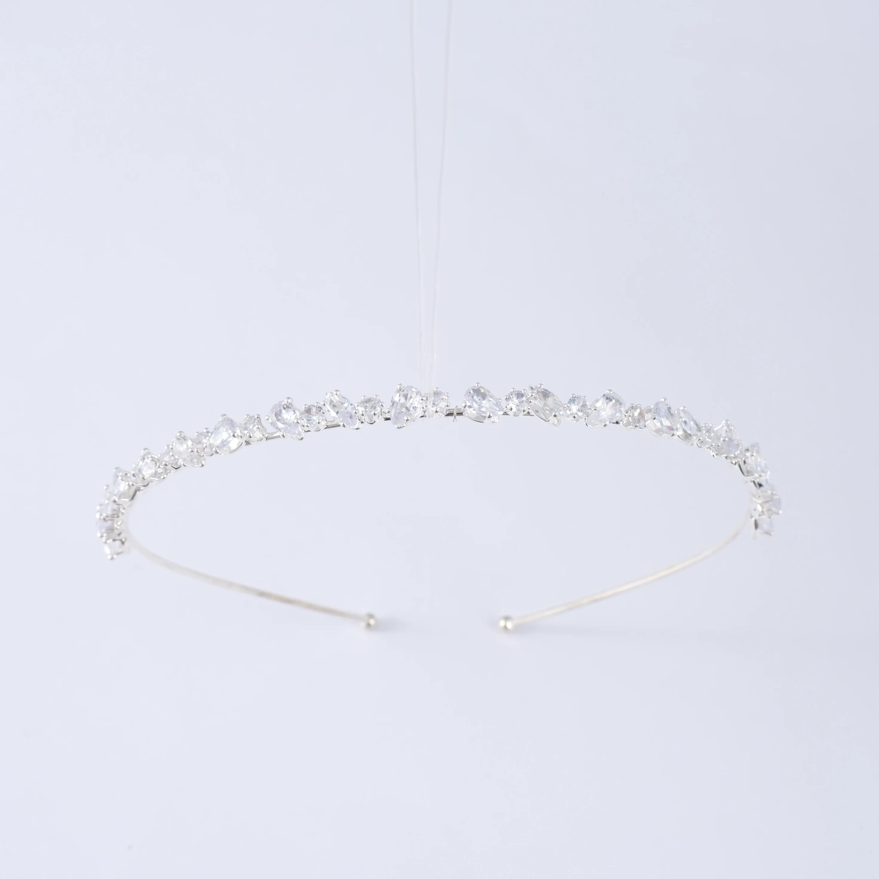 Korea Luxury Double Layer Diamond Diademe High Quality Crystal Bling Zircon Tiaras Wedding Elegant Queens Coronas Hair Accessory