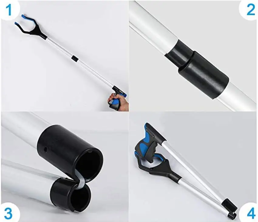 Manufacturer wholesale stainless steel China long life Delicate Handle reacher grabber pick up super relaxed and easy Tool