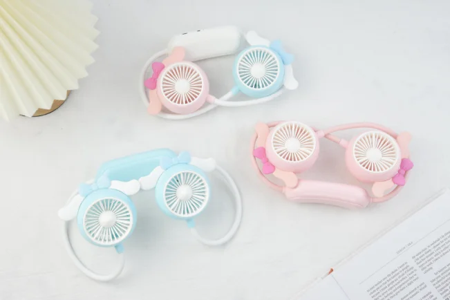 Sport Outdoor Head-mounted Neck Fan Portable Air Conditioner Wearable Neck Fan Usb Charging Small Fan