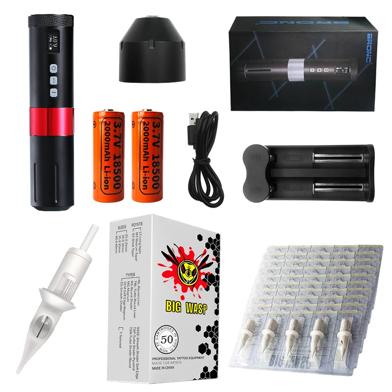Wholesale Tattoo PMU Pen Machine Kit With Quality Power Pack and Cartridge Needles