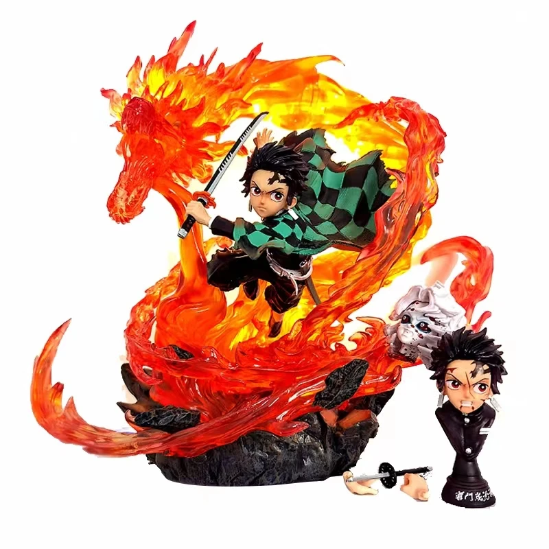 Customized Wholesale High Quality PVC Japanese Anime 30cm Demon Slayer Kamado Tanjirou Action Figure