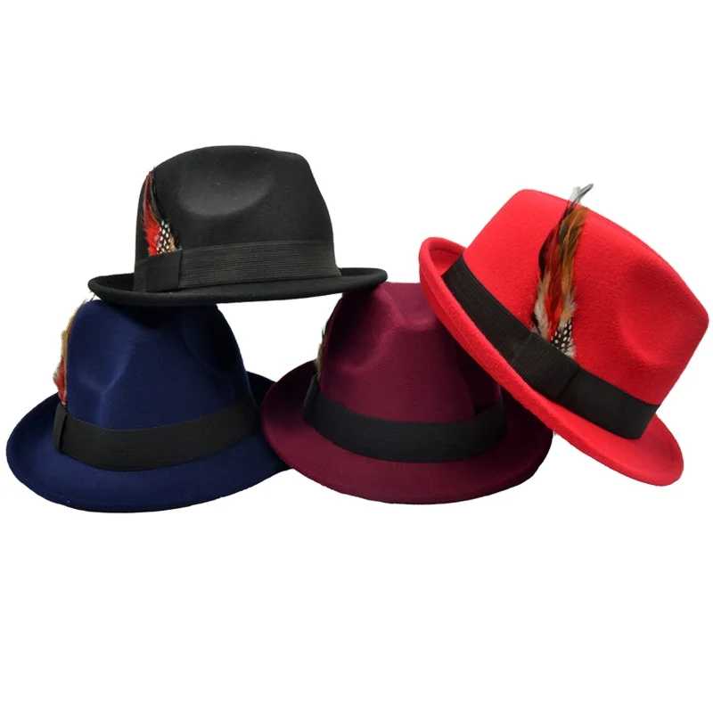 factory cheap price church hat men fedora hat big fedora hat with big width