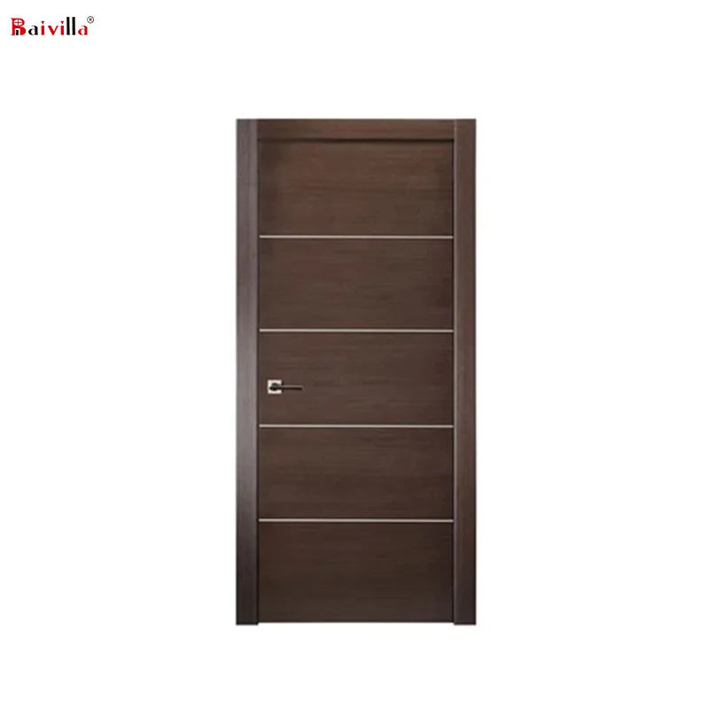 Unique Design solid teak wooden interior doors Quality Assurance luxury interior wood door