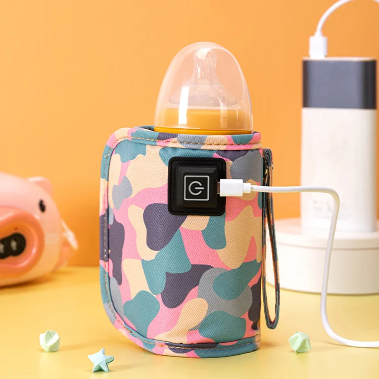 2022 популярный Подогреватель детских бутылочек с USB, переносной дорожный Чехол, изоляционный термостат для бутылочек для кормления младенцев с подогревом, подогреватель молока
