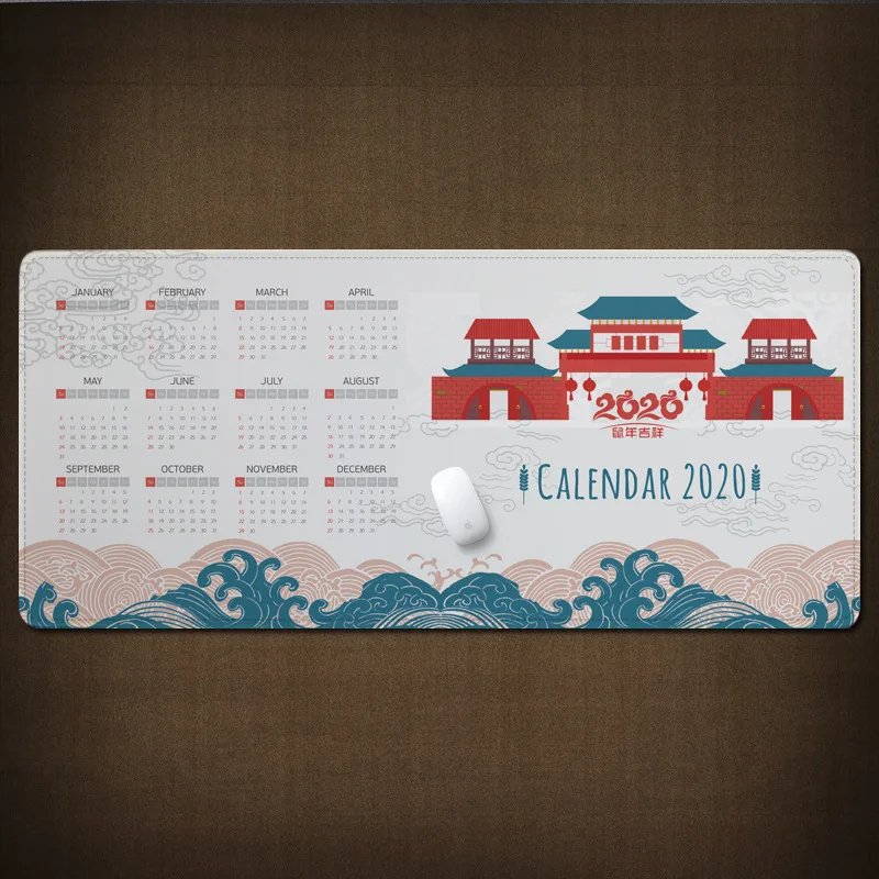 
BUBM Manufacturer Custom Rubber Mutispandex Calendar 2020 Mouse Table Desk Pad Mat 