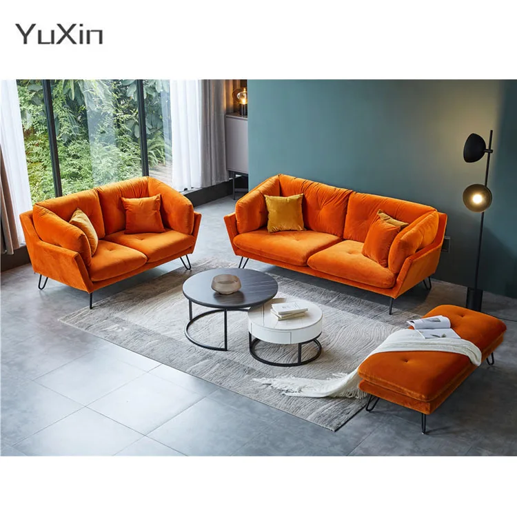 Modern European Style Solid Wood L-Shaped Sofa Set Simple Decor Wholesale Home Furniture for Living Room and Bedrooms SOFA