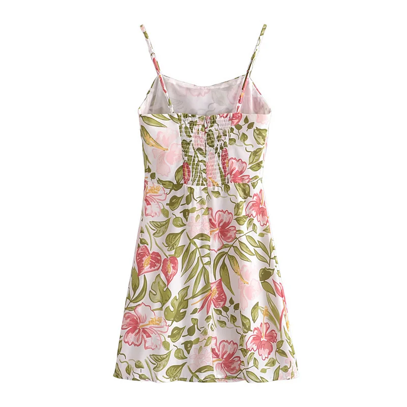 Women  Flora Print Dress Sexy Summer Dress  Holiday mini dress