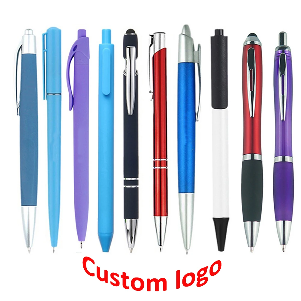 New Promotion Cheap Ball Point Metal Pens With Personalized Custom Laser Engraved Print Branded Logo Manufacturer Ballpoint Pen