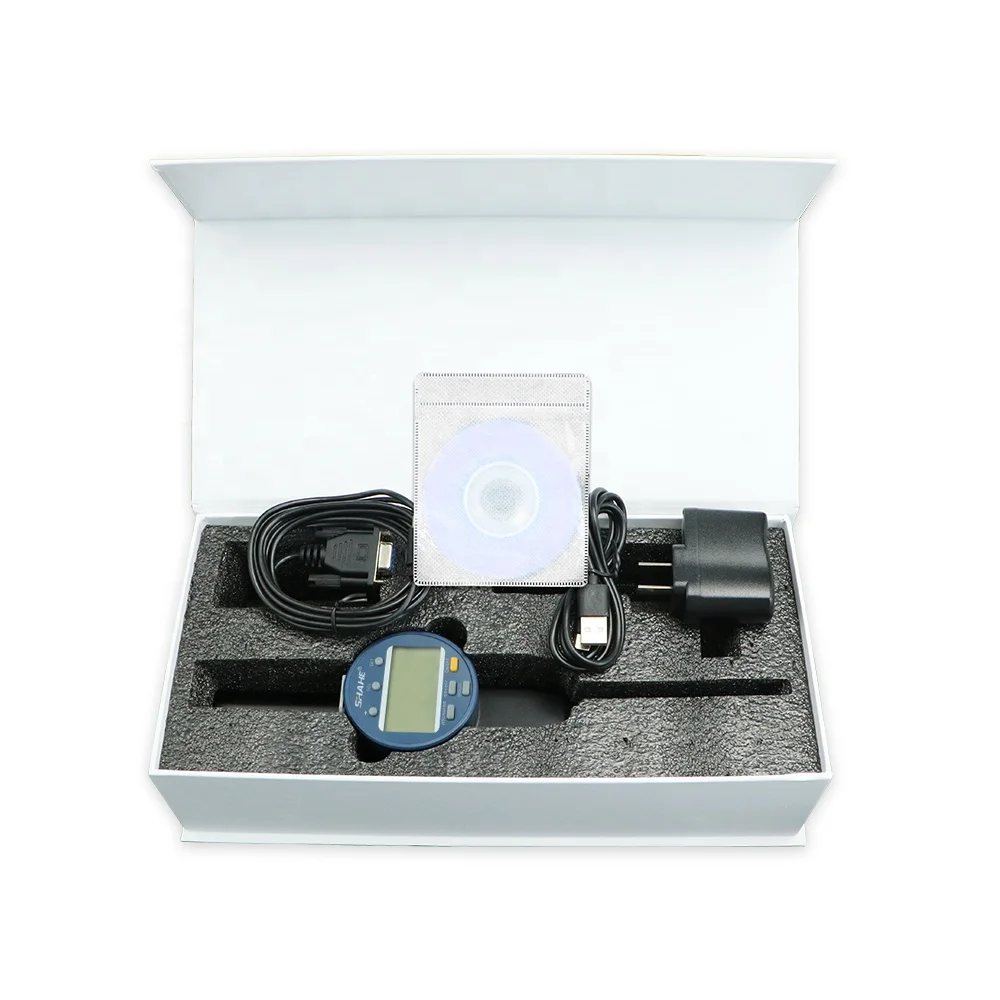 SHAHE NEW Metric/Inch 0-50.8 mm 0.001mm Electronic Indicator with Rechargeable Battery Waterproof Digital Dial Indicator