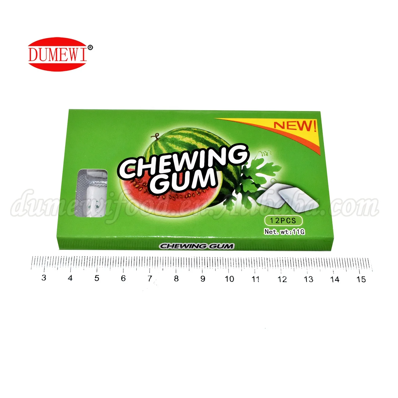 Wholesale Watermelon Flavored Gum Fruit Flavored Bubble Gum