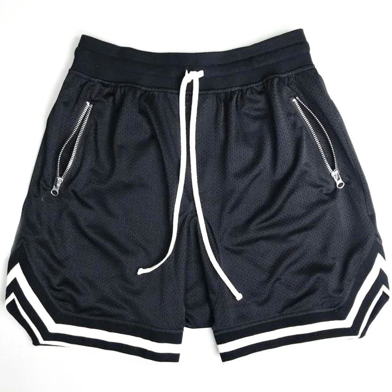 hot sale solid loose mesh quick dry sport short pants for men fitness plus size casual shorts men