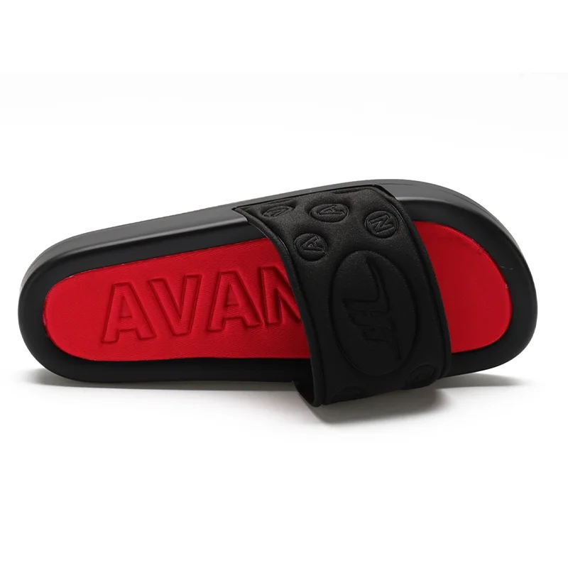 Henghao Oem Odm Low Moq 2 Color Sole Eco-Friendly Non Slip Slipper Unisex Slide Sandals Custom Logo Slides Men Slipper