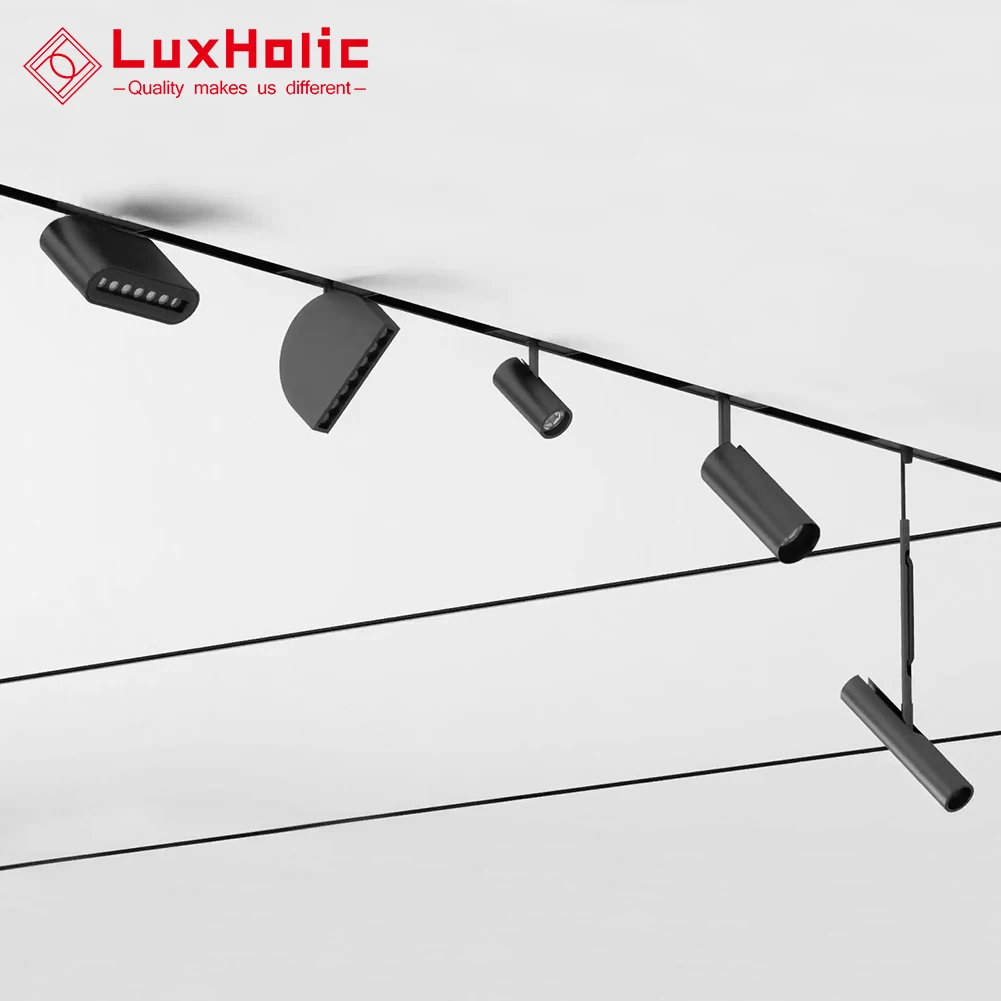 Recessed Dimmable Smart Dali Magnet Linear Rail Light System Aluminum 48v Magnetic Track Light For Hotel Showroom Home