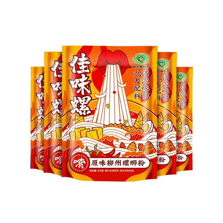 Factory Direct Supply Food Heat Up Sour And Spicy Noodle Instant River Snails Rice Noodle