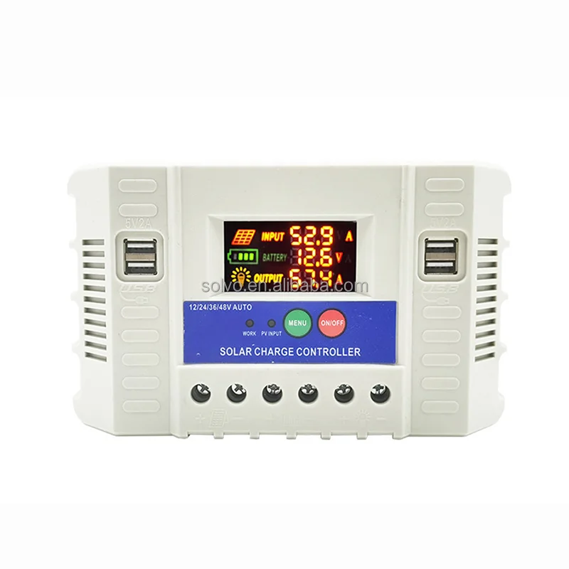 Solvo оптовая цена 20A 30A 12v 24v PWM умный контроллер Солнечного Заряда MPPT Regulador De Paneles Solares