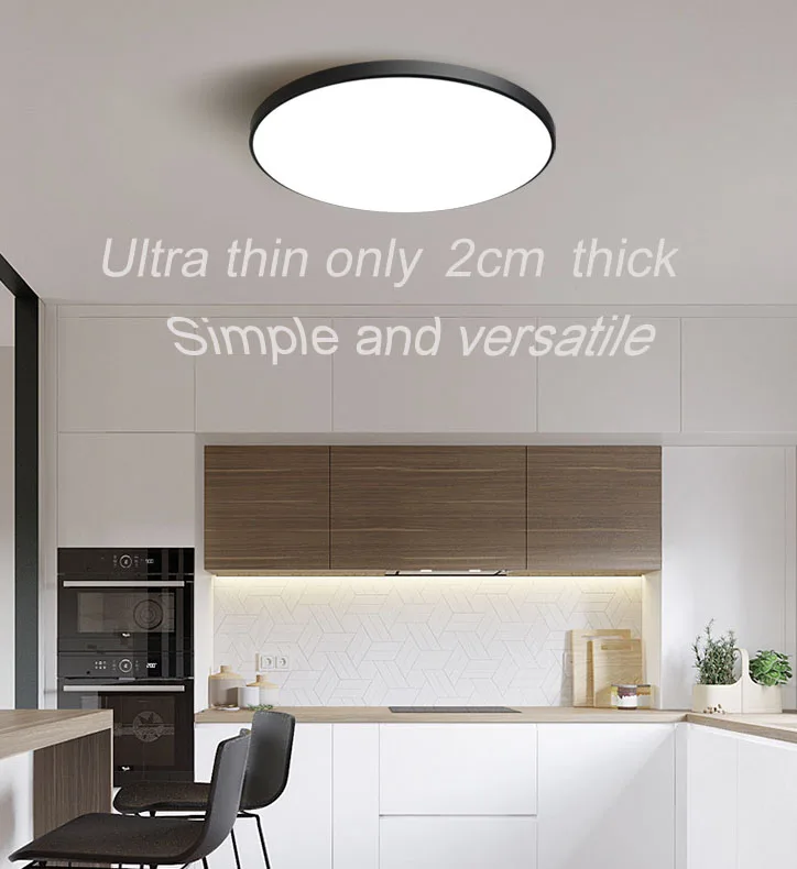 5 Years Warranty Modern Ultra Thin Motion Sensor Lamps Decorative Lighting Fixtures For Living Room Tri-proof LED Ceiling Lights