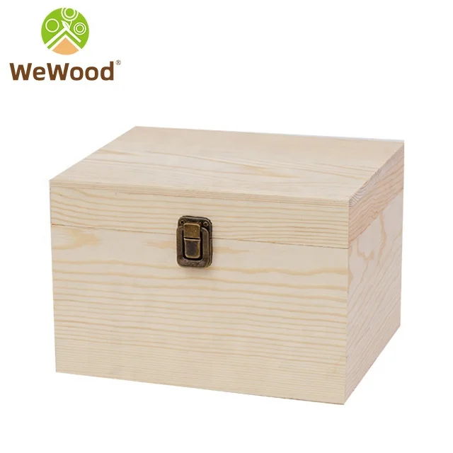
Custom Natural Small Wood Box With Sliding Lid Packing Craft Jewelry Storage Wooden Box 