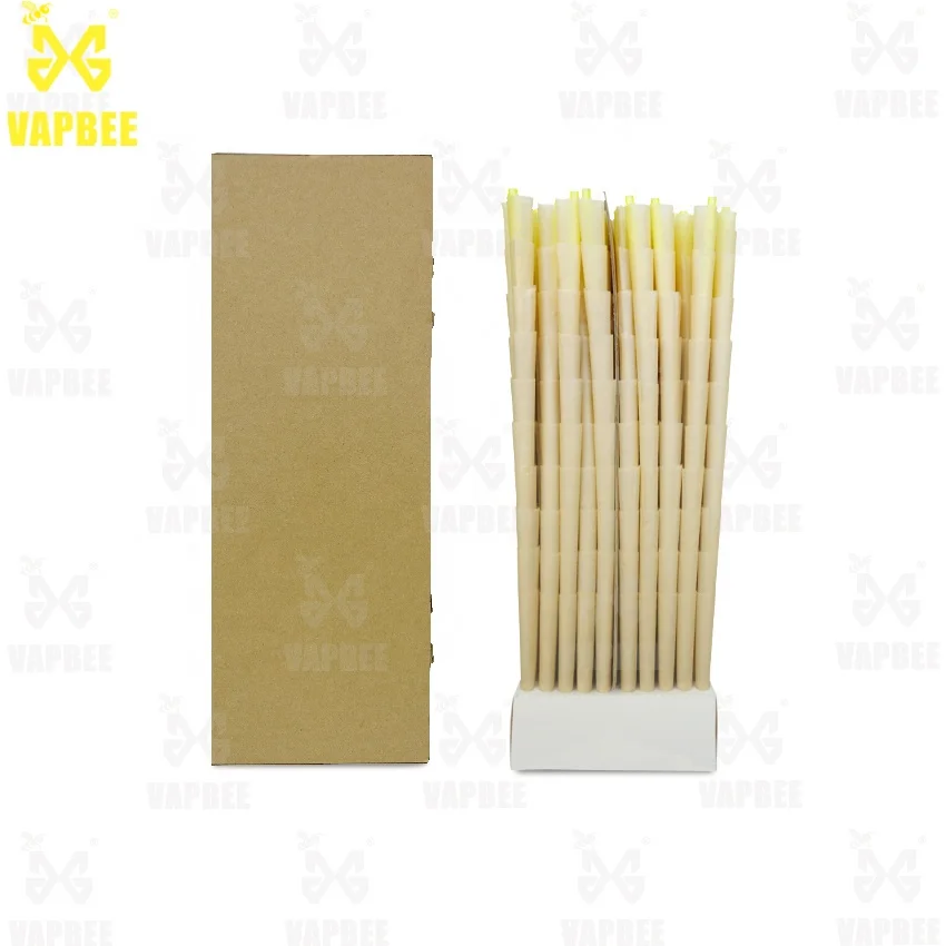 Custom Brown Natural King Size Slim Rolling Paper Colored Roll Unbleached Rolling with Box