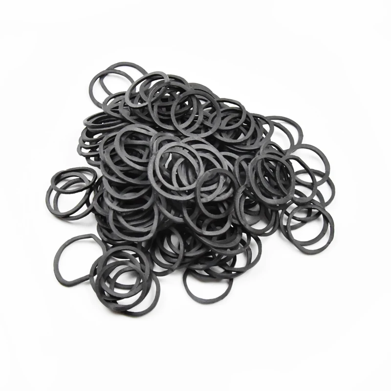 For Stationery Customized China Factory Direct Sales O-Ring Black Box Tiny Small Box Rubber Band