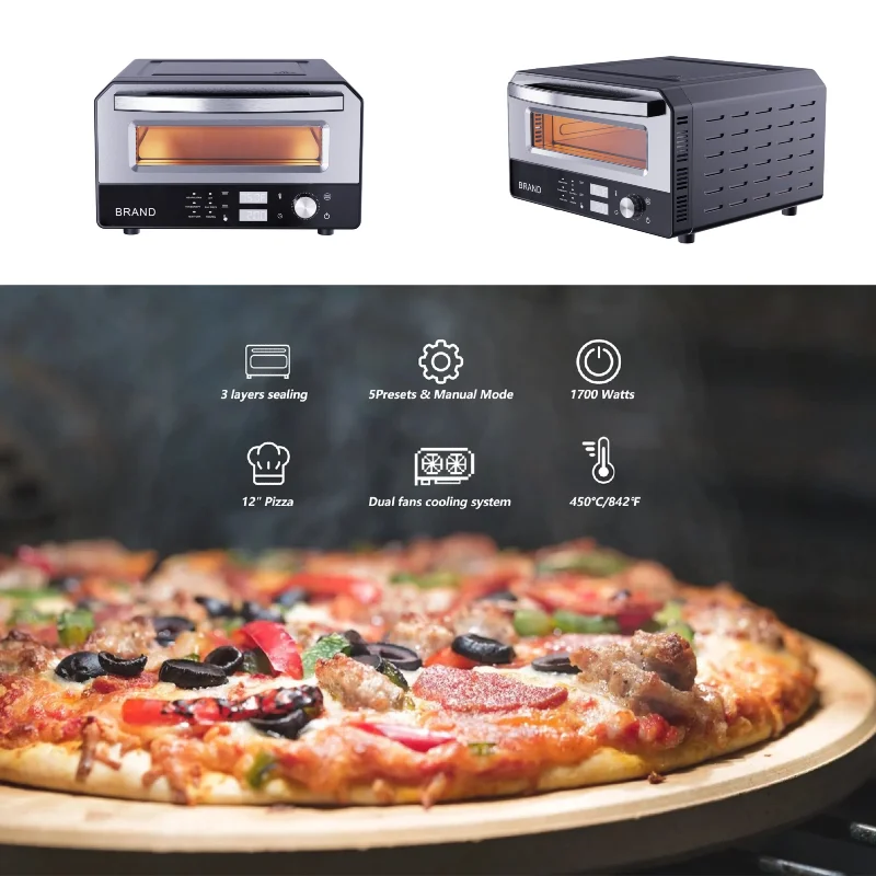 Latest Design Superior Quality Ventless Pizza Oven Pizza Oven Gas 16 Inch Pizza Conveyor Oven Machine