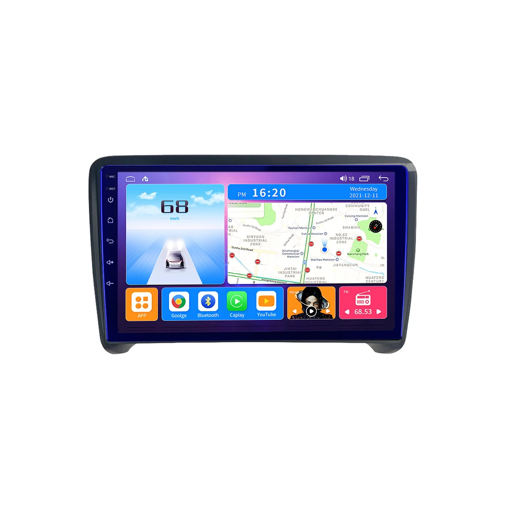 EKIY T7 Android для Audi TT MK2 8J 2006-2014 автомобильное радио мультимедийный видеоплеер Navi GPS No 2din Carplay Auto AI Voice BT