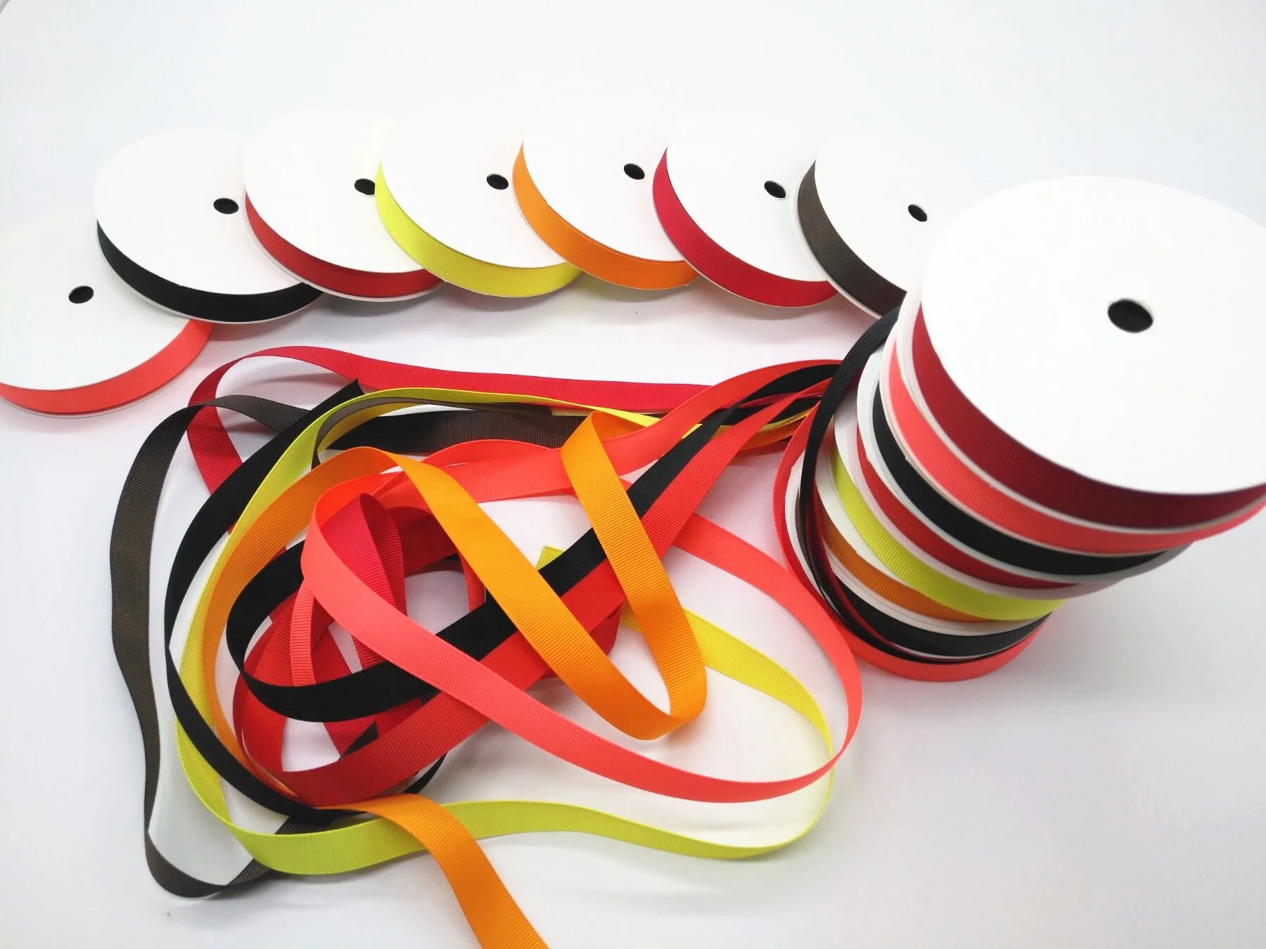 2022 New Arrived factory direct selling 100% polyester single face satin ribbon 100yard per roll